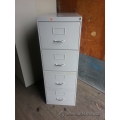 Grey 4 Drawer Vertical Legal File Cabinet, Locking